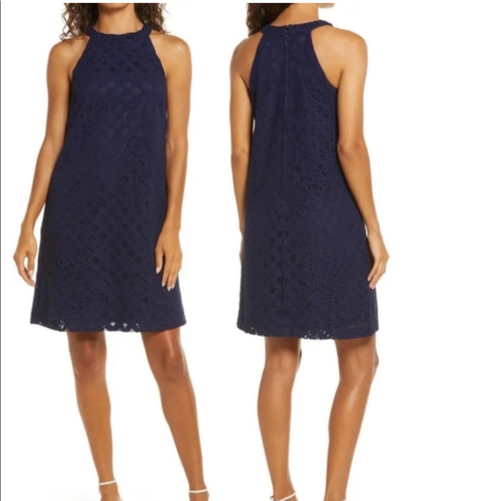 Lilly Pulitzer | EUC True Navy Rayanne Shift Dress  Sz Small
